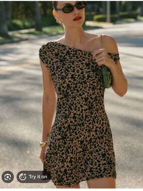 Reformation Kristine Dress Leopard